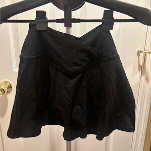 Aerie Elegant Black Mini Skirt